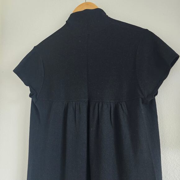 Eileen Fisher Silk Cashmere Open Front Long Cardigan Vest Black Size S Lagenlook - Picture 4 of 9